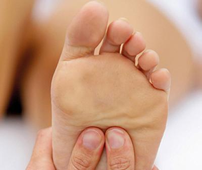 Reflexzonenmassage der Füße